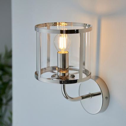 Endon 106003 - Aplique de pared HOPTON 1xE14/7W/230V cromado brillante