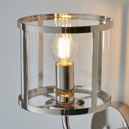 Endon 106003 - Aplique de pared HOPTON 1xE14/7W/230V cromado brillante