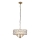 Endon 106243 - Lámpara colgante con cadena CLIFTON 3xE14/6W/230V Ø 38,5 cm latón/transparente