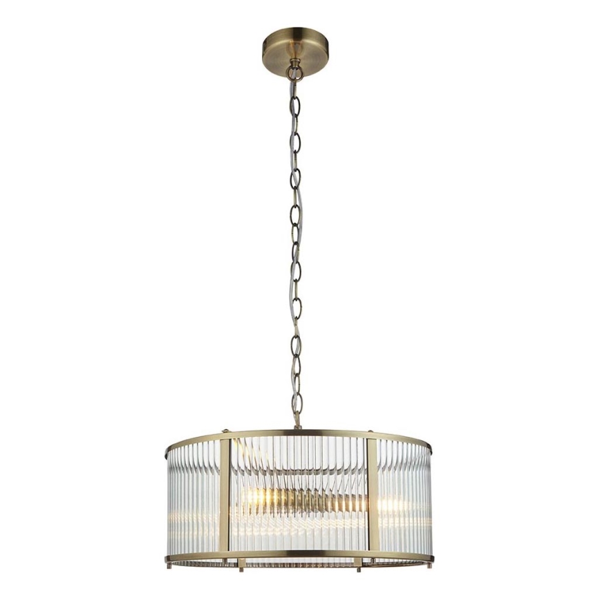 Endon 106282 - Lámpara colgante con cadena RIDGETON 3xE14/6W/230V latón