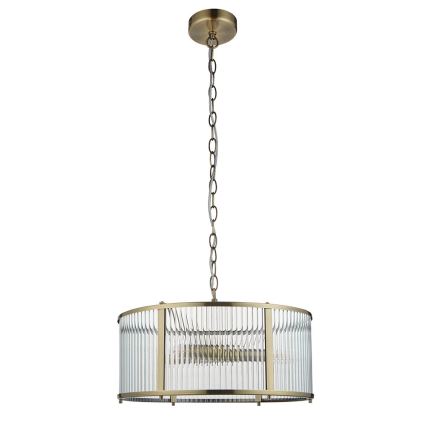 Endon 106282 - Lámpara colgante con cadena RIDGETON 3xE14/6W/230V latón