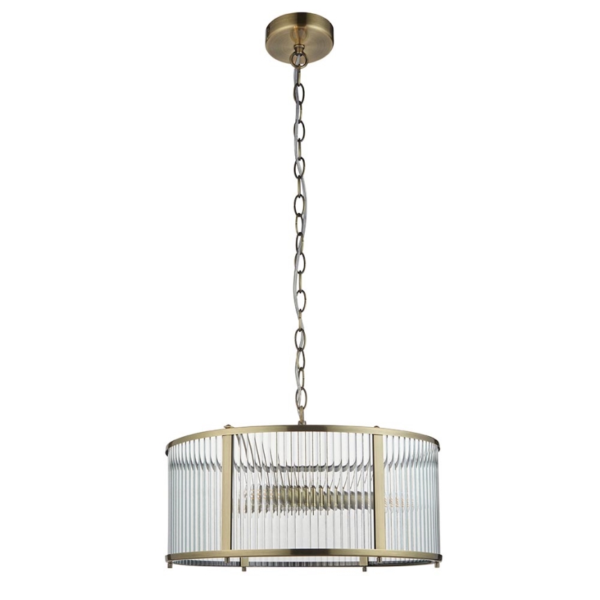 Endon 106282 - Lámpara colgante con cadena RIDGETON 3xE14/6W/230V latón