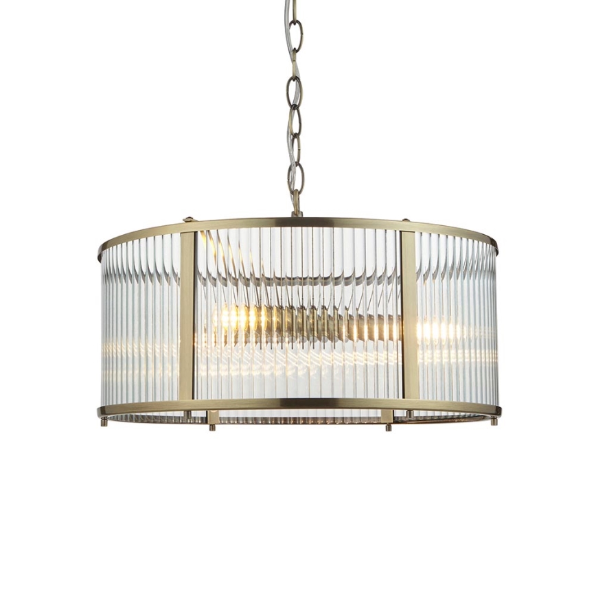 Endon 106282 - Lámpara colgante con cadena RIDGETON 3xE14/6W/230V latón