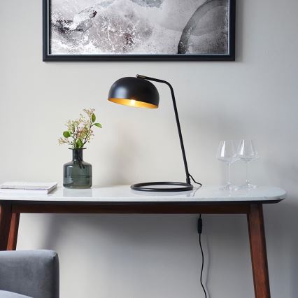 Endon 106336 - Lámpara de mesa BRAIR 1xE14/7W/230V negra