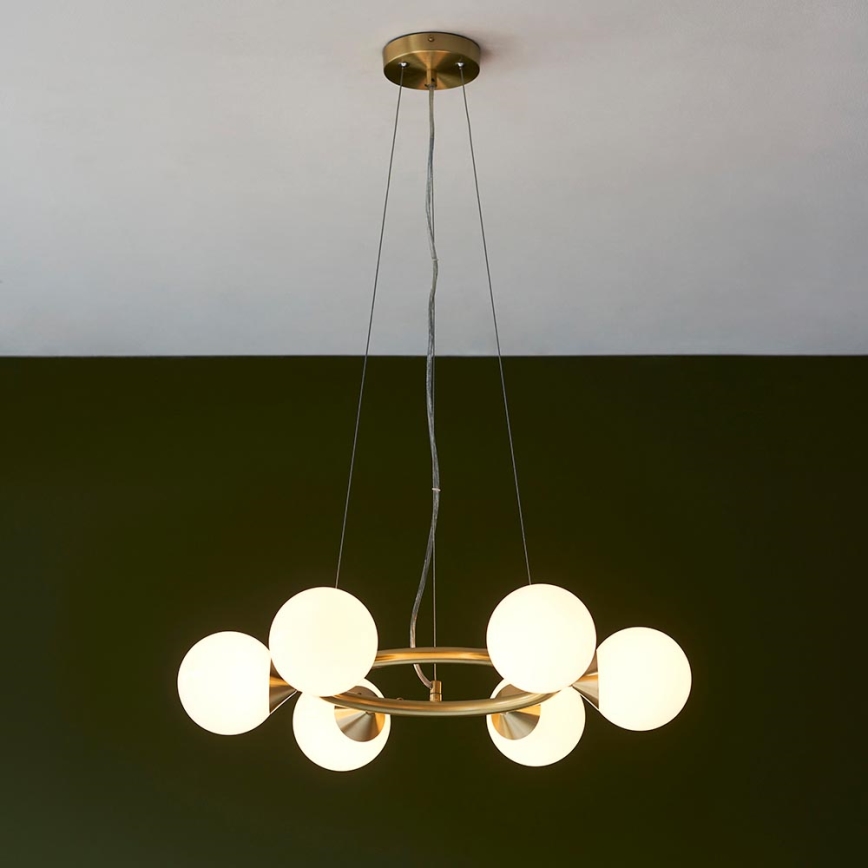 Endon 106390 - Lámpara colgante OTIS 6xG9/3W/230V, acabado dorado