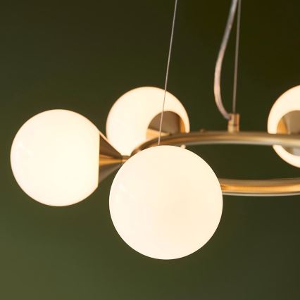 Endon 106390 - Lámpara colgante OTIS 6xG9/3W/230V, acabado dorado