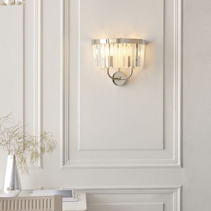 Endon 106448 - Aplique de pared CHESTERFIELD 2xE14/6W/230V cromo brillante