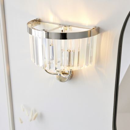 Endon 106448 - Aplique de pared CHESTERFIELD 2xE14/6W/230V cromo brillante