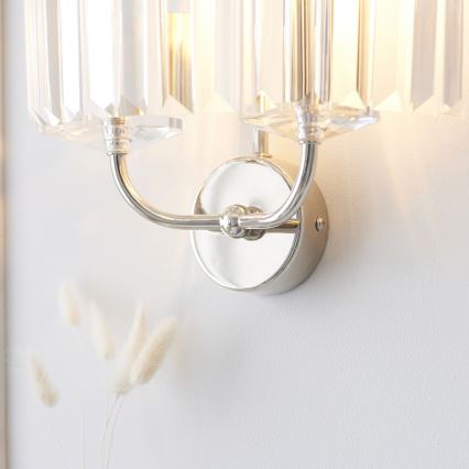Endon 106448 - Aplique de pared CHESTERFIELD 2xE14/6W/230V cromo brillante
