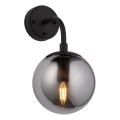 Endon 106664 - Aplique ONTARIO 1xE14/7W/230V negro/ahumado