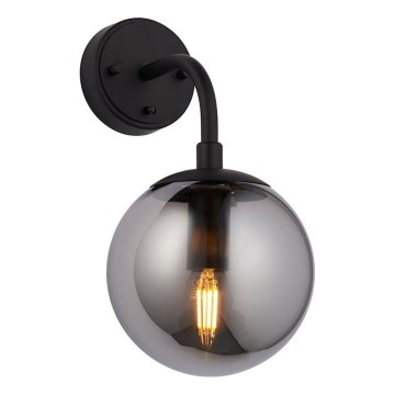 Endon 106664 - Aplique ONTARIO 1xE14/7W/230V negro/ahumado