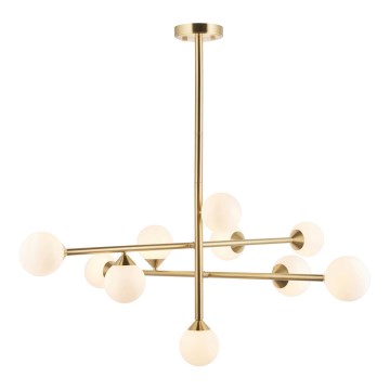 Endon 106754 - Lámpara colgante con varilla OTIS 10xG9/5W/230V acabado dorado