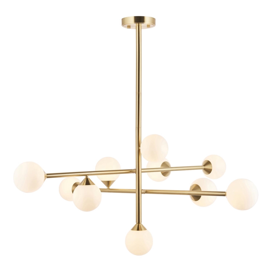 Endon 106754 - Lámpara colgante con varilla OTIS 10xG9/5W/230V acabado dorado