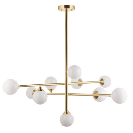 Endon 106754 - Lámpara colgante con varilla OTIS 10xG9/5W/230V acabado dorado