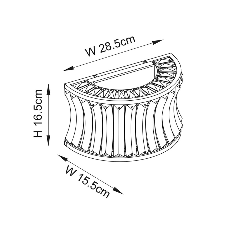 Endon 106812 - Aplique de pared 2xE14/7W/230V dorado