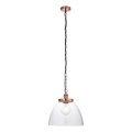 Endon 106895 - Lámpara colgante con cadena HANSEN 1xE27/10W/230V, acabado en cobre
