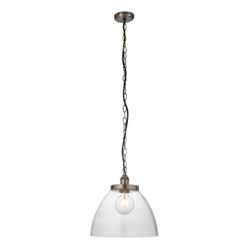 Endon 106896 - Lámpara colgante con cadena HANSEN 1xE27/10W/230V cromo mate