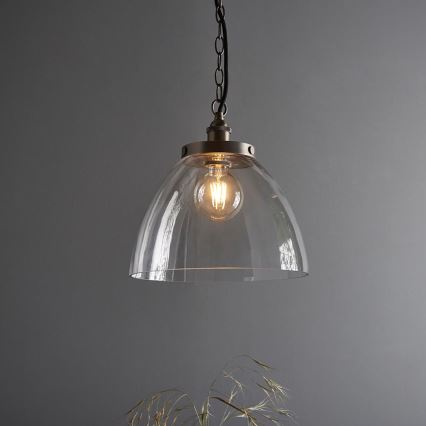 Endon 106896 - Lámpara colgante con cadena HANSEN 1xE27/10W/230V cromo mate