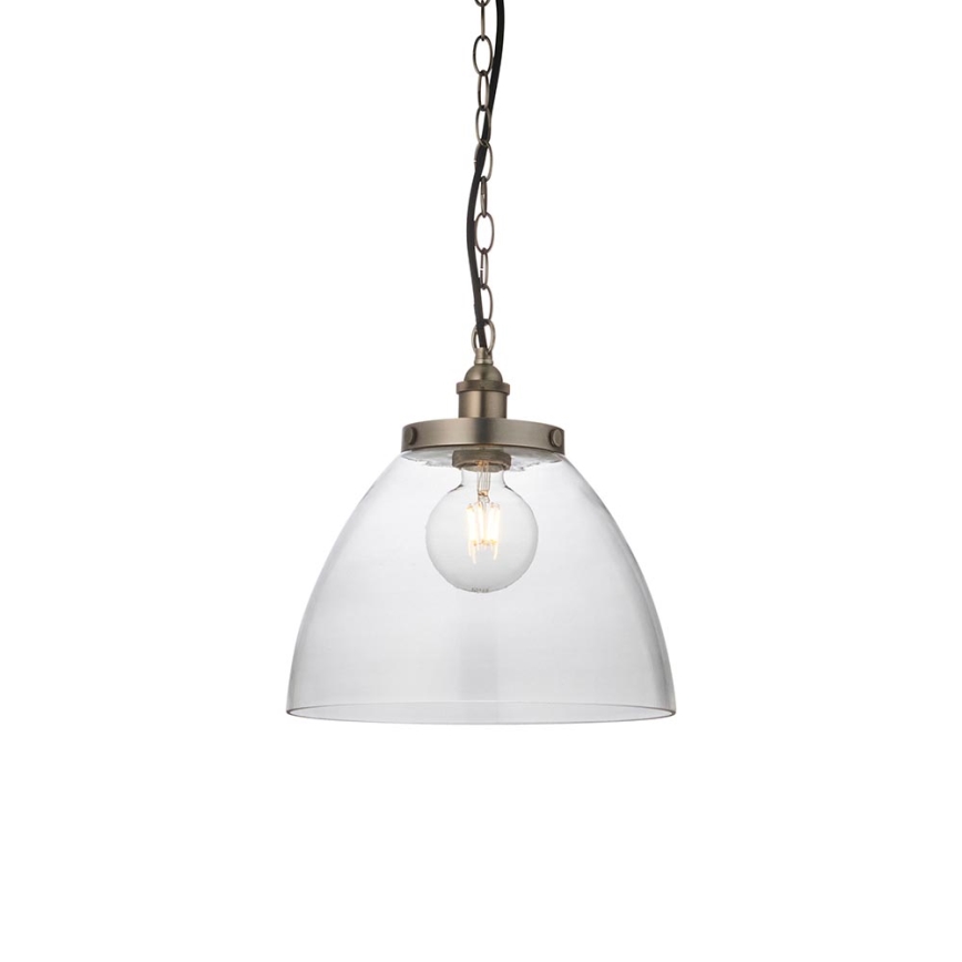 Endon 106896 - Lámpara colgante con cadena HANSEN 1xE27/10W/230V cromo mate