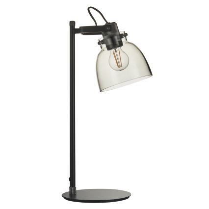 Endon 107012 - Lámpara de mesa URBAN 1xE27/10W/230V negro/ahumado