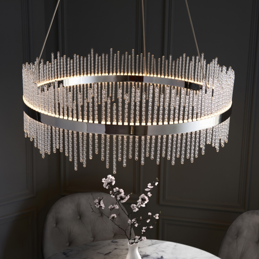 Endon 107108 - Lámpara colgante LED con cable LED/56W/230V 3000K cromo brillante