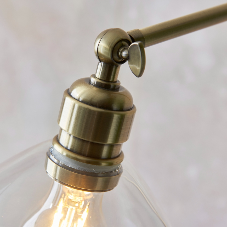 Endon 107609 - Lámpara de pie 1xE27/10W/230V latón