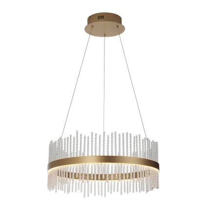 Endon 107671 - Lámpara de araña LED regulable ADRIEL LED/41W/230V 3000K diá. 51 cm dorado/transparente