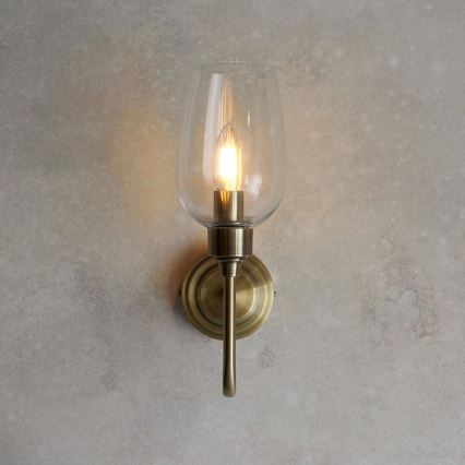 Endon 107792 - Aplique STOURTON 1xE14/6W/230V latón