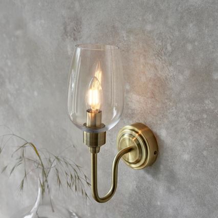 Endon 107792 - Aplique STOURTON 1xE14/6W/230V latón