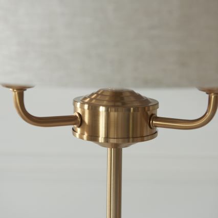 Endon 110721 - Lámpara de mesa HIGHCLERE 3xE14/18W/230V beige/latón