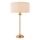Endon 110728 - Lámpara de mesa HIGHCLERE 1xE14/7W/230V beige/latón, diámetro 25 cm