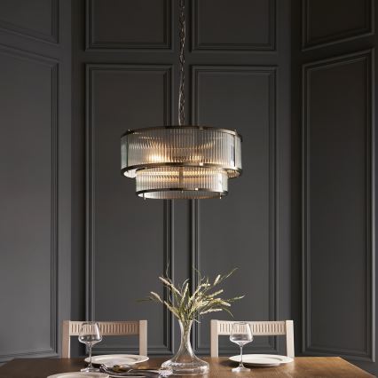 Endon 110944 - Lámpara colgante con cadena RIDGETON 5xE14/6W/230V latón