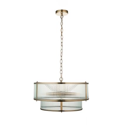 Endon 110944 - Lámpara colgante con cadena RIDGETON 5xE14/6W/230V latón