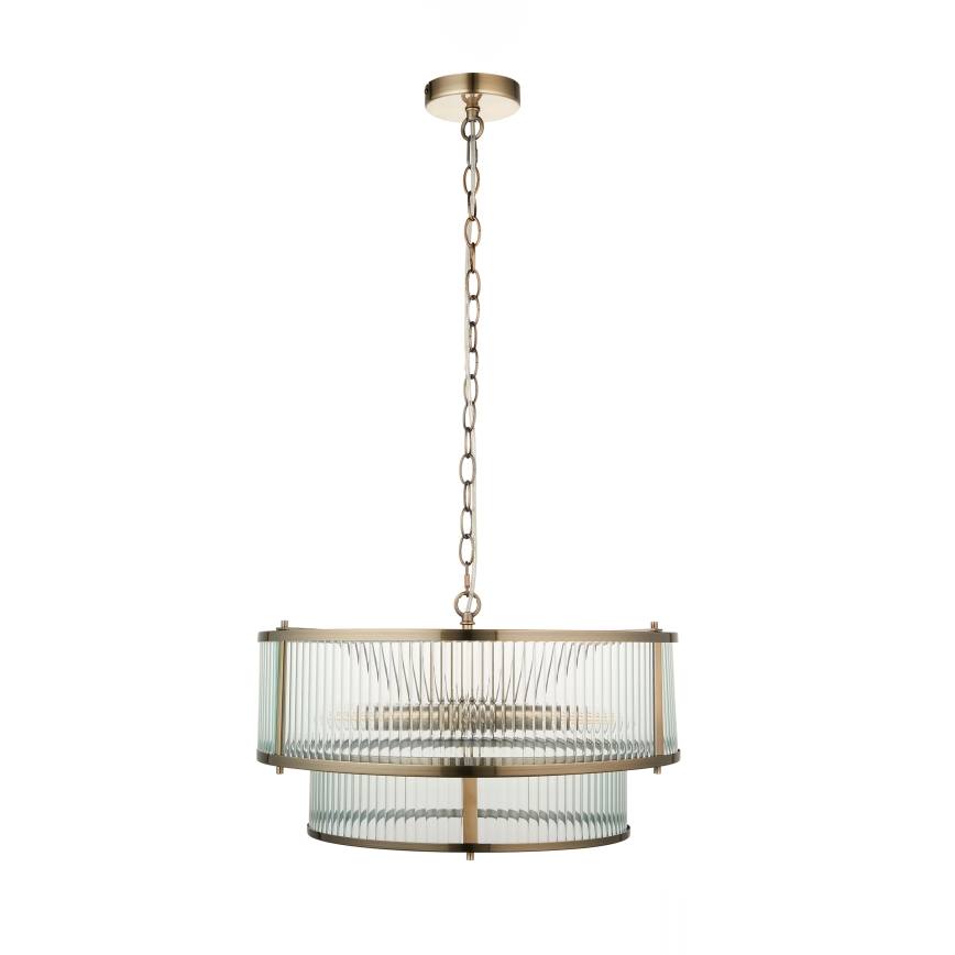 Endon 110944 - Lámpara colgante con cadena RIDGETON 5xE14/6W/230V latón