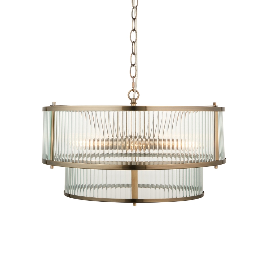 Endon 110944 - Lámpara colgante con cadena RIDGETON 5xE14/6W/230V latón