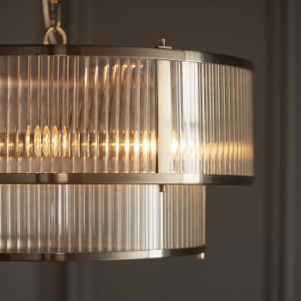 Endon 110944 - Lámpara colgante con cadena RIDGETON 5xE14/6W/230V latón