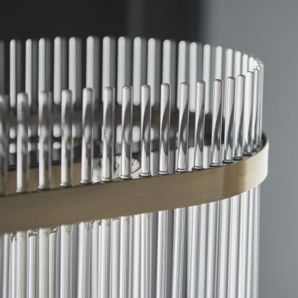 Endon 112573 - Lámpara colgante con cadena MARIETTA 4xE14/6W/230V latón/transparente