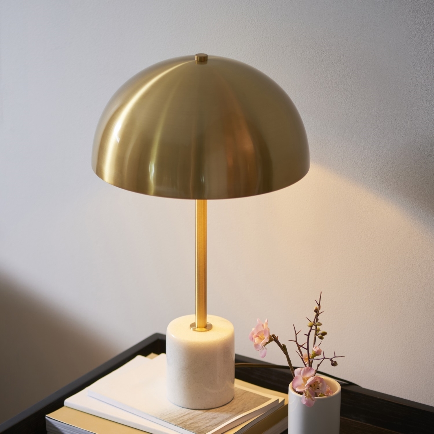 Endon 114210 - Lámpara de mesa BERTOIA 1xE14/7W/230V latón