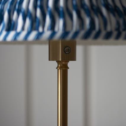 Endon 114778 - LED Lámpara de pie regulable y recargable BURLEY LED/1,5W/5V 3600 mAh latón/azul