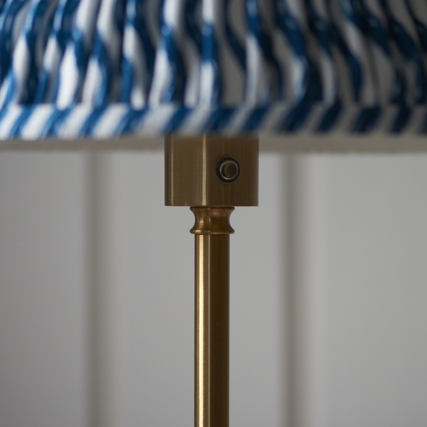 Endon 114778 - LED Lámpara de pie regulable y recargable BURLEY LED/1,5W/5V 3600 mAh latón/azul