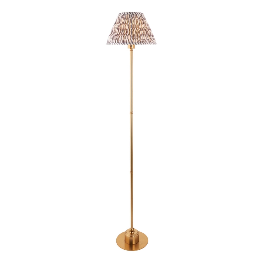 Endon 114785 - LED Lámpara de pie regulable y recargable BURLEY LED/1,5W/5V 3600 mAh latón/gris