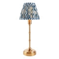 Endon 114796 - Lámpara de mesa LED recargable y regulable BURLEY LED/1,5W/5V 3600 mAh latón/azul