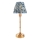 Endon 114796 - Lámpara de mesa LED recargable y regulable BURLEY LED/1,5W/5V 3600 mAh latón/azul