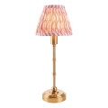 Endon 114804 - Lámpara de mesa LED recargable y regulable BURLEY LED/1,5W/5V 3600 mAh latón/rosa