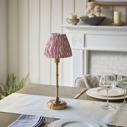 Endon 114804 - Lámpara de mesa LED recargable y regulable BURLEY LED/1,5W/5V 3600 mAh latón/rosa