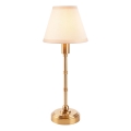 Endon 114811 - Lámpara de mesa recargable LED regulable BURLEY LED/1,5W/5V 3600 mAh latón/blanco