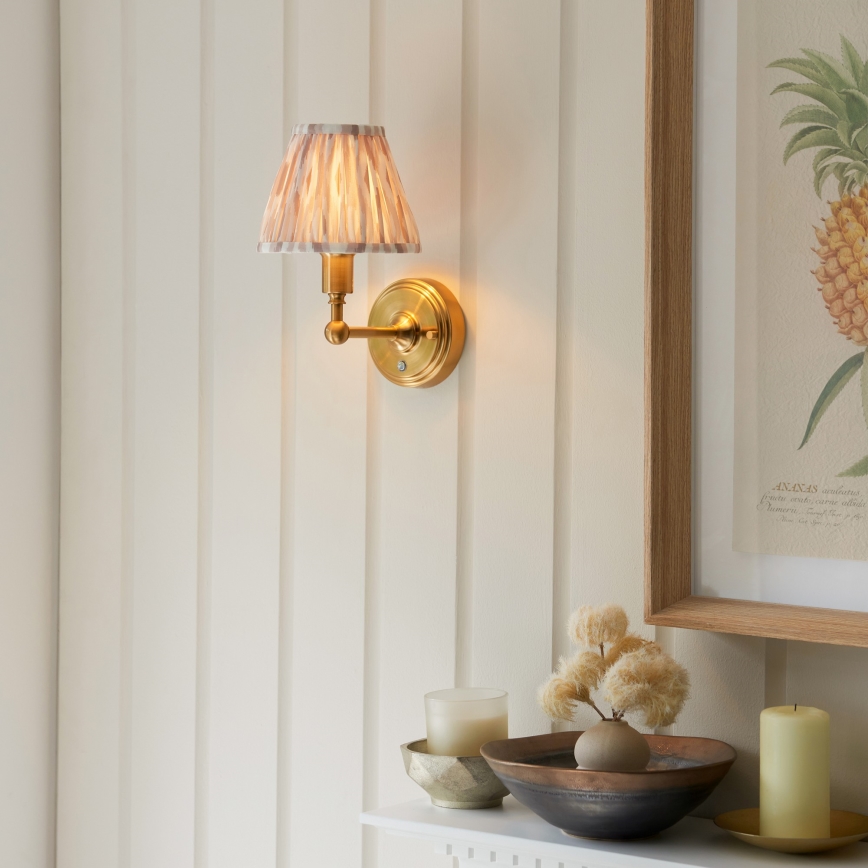 Endon 114831 - Lámpara de pared LED recargable y regulable BURLEY LED/1,5W/5V 3600 mAh latón/beige