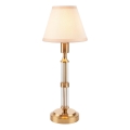 Endon 114849 - Lámpara de mesa LED recargable y regulable MORTON LED/1,5W/5V 3600 mAh latón/beige