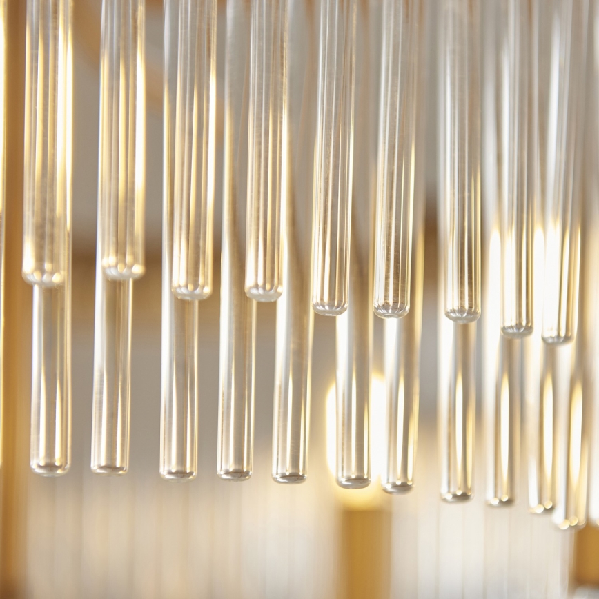 Endon 119110 - Araña con cadena CLERMONT 5xE14/6W/230V, acabado en latón