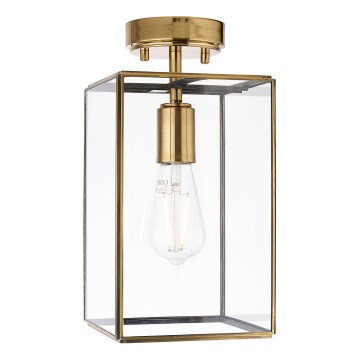 Endon 119143 - Lámpara de techo de superficie HAMMOND 1xE27/10W/230V latón